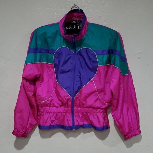 Vintage Girls Heart Jacket by Angel Face Size M or 10/12 - Picture 1 of 11
